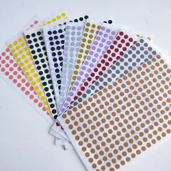 15 sheets 6mm/19mm/100mm Diameter 8mm Multicolor Dot Stickers Round Sticky Adhesive Spot Circles Paper sticker Labels
