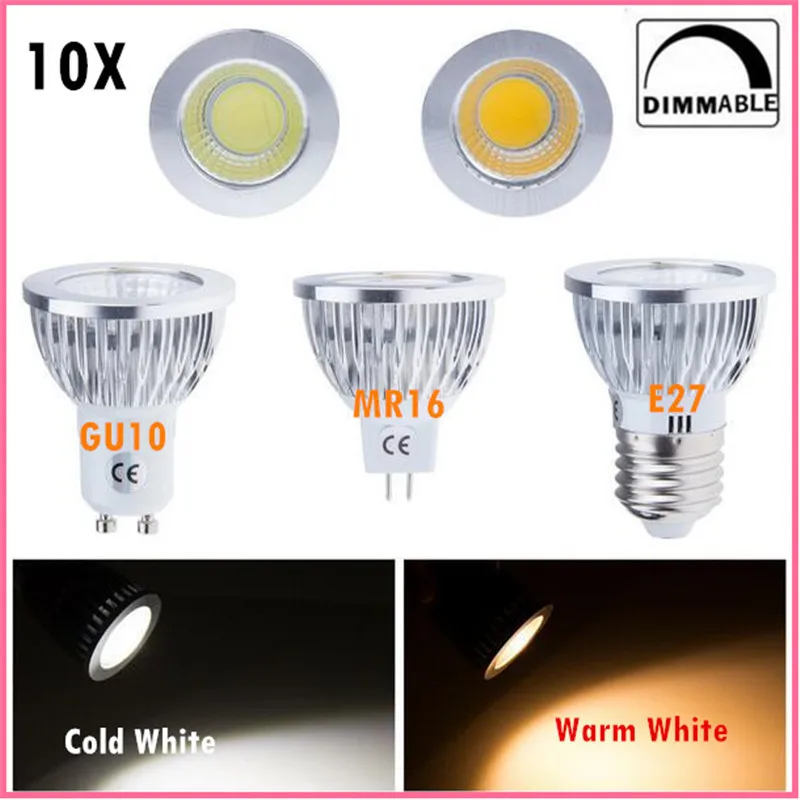 

High Brightness 9W 12W 15W christmas lights E27 GU10 GU5.3 85-265V MR16 12V Cob led bulb lamp Warm White Cold White lampada led