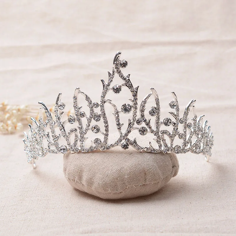 

Luxury Bridal Crystal Tiara Crowns Princess Queen Pageant Prom Rhinestone Veil Tiara Headband Wedding Hair Accessory
