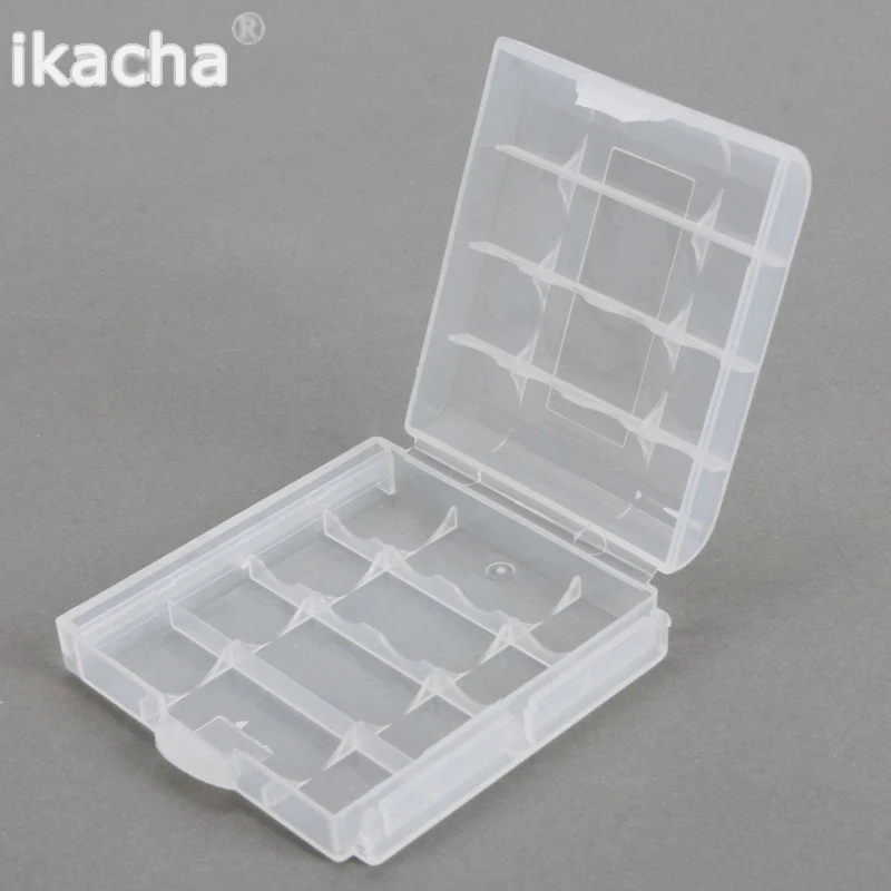 2pcs New Hard Plastic full Case Cover Holder AA / AAA Battery Storage Box Container Bag Case Organizer Box Case