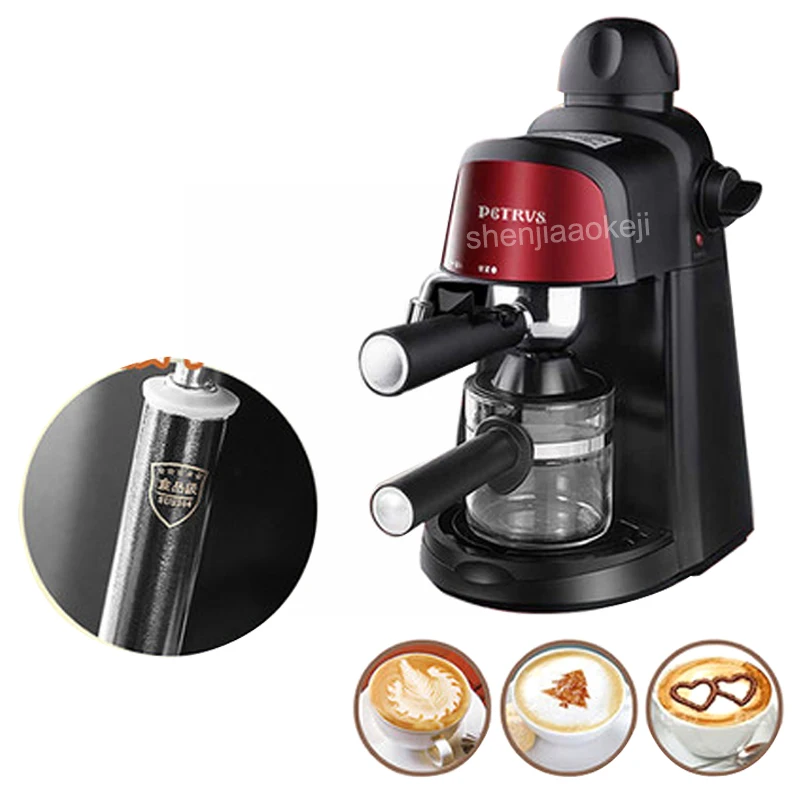 220V 800w PE3800 semi-automatic Italian American coffee machine 5 Par pump pressure home commercial steam beat milk bubble 1pc