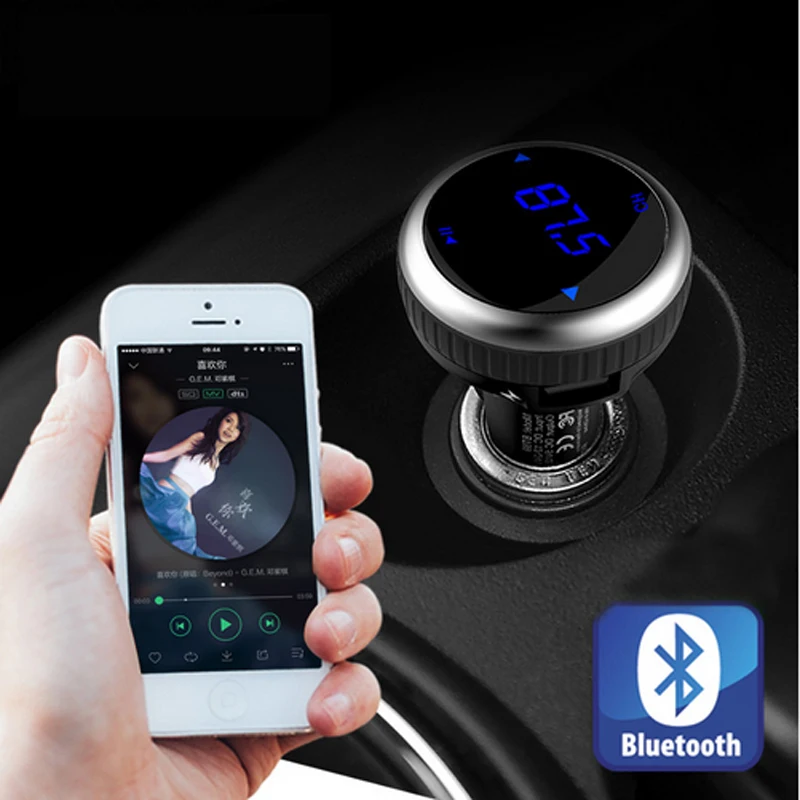 IDEAUDIOCar FM Transmitter MP3 Audio Player Auto Bluetooth Car Kit FM Modulator With 2 USB Port Car Charging Kit Car Accessories