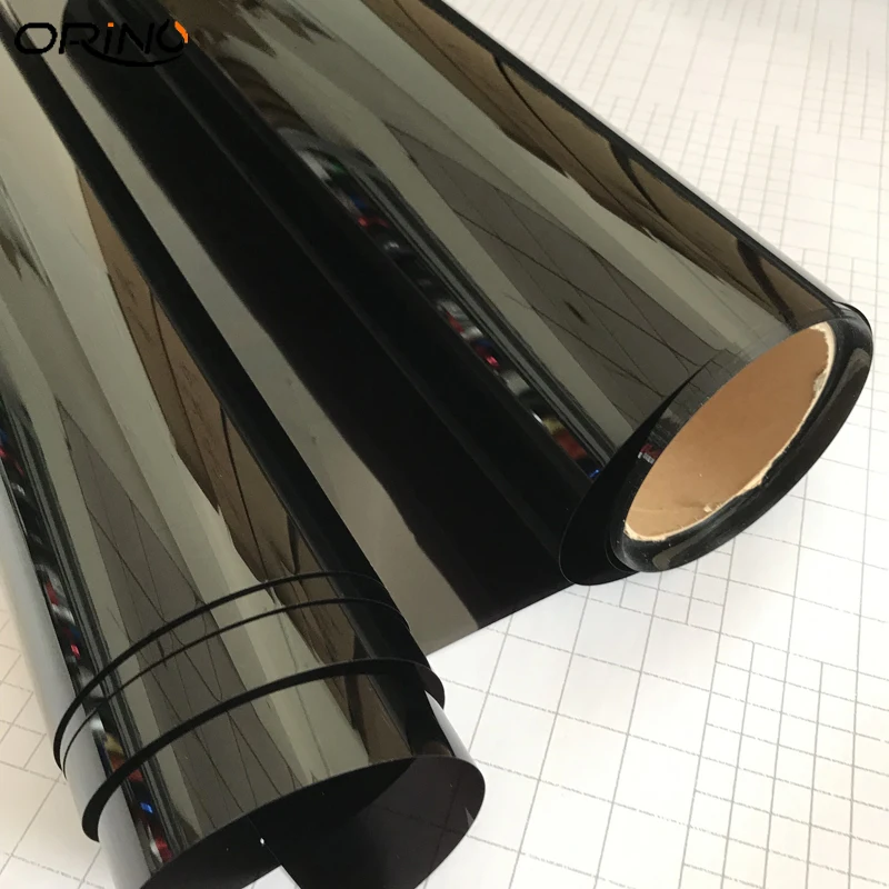 50cmx200/300/500cm Dark Black Car Window Tint Film Glass VLT 5% Roll 1 PLY Car Auto House Commercial Solar Protection Summer