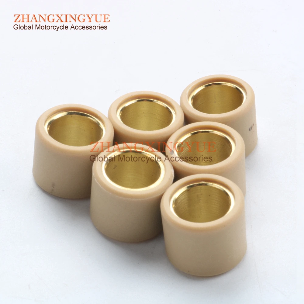 6PC Variator Weights Round 21x17mm 13g for PIAGGIO 250 Beverly Tourer Eu3 Carnaby Vespa Gts- Abs X7 X8 X9 Eu3 250cc