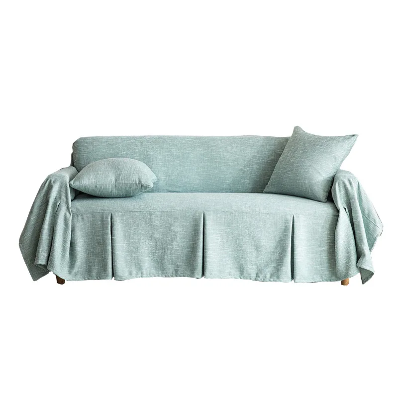 2019 new cotton blending sofa towels covers solid non skip couch cover slipcovers anti-dirty furniture protectors home textile