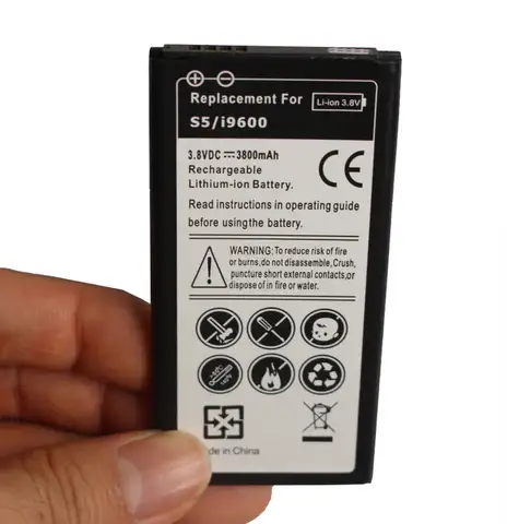 1x3500 mAh Batteria di Ricambio Per Samsung Galaxy S5 SV I9600 I9602 EB-BG900BBC SM-G900T G900V G900F G900H G900A G900L Bateria