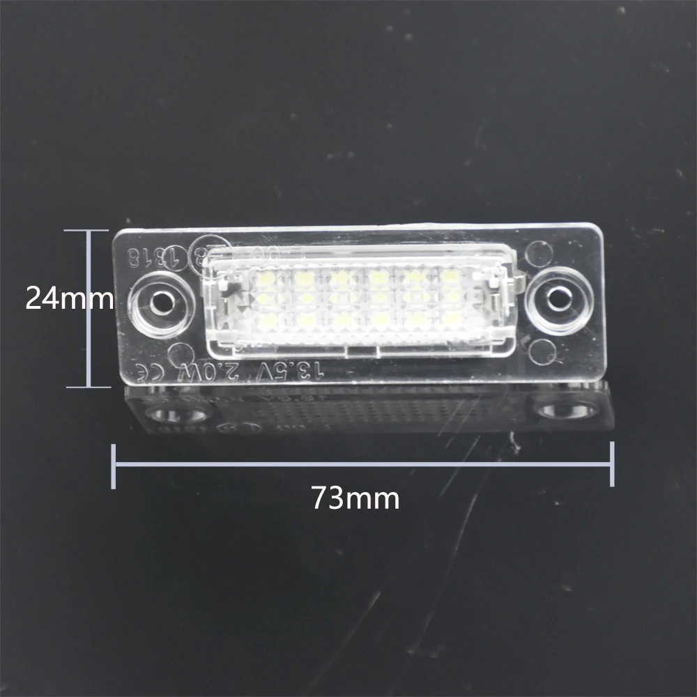 2Pcs Car 18LED Error Number License Plate Light Lamp For VW Touran Passat Cimousint B5.5 SKODA Superb 1 3U B5 Car Accessories