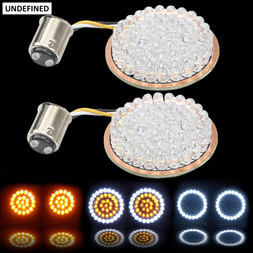 LED Turn Signal Lights Amber 1157 Indicator Light For Harley Sportster 883 Touring Electra Street Glide Softail Dyna 2012-2017
