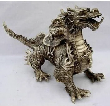 

decoration bronze factory outlets Tibet Silver Huge Tibetan Silver luck Dragon Statue