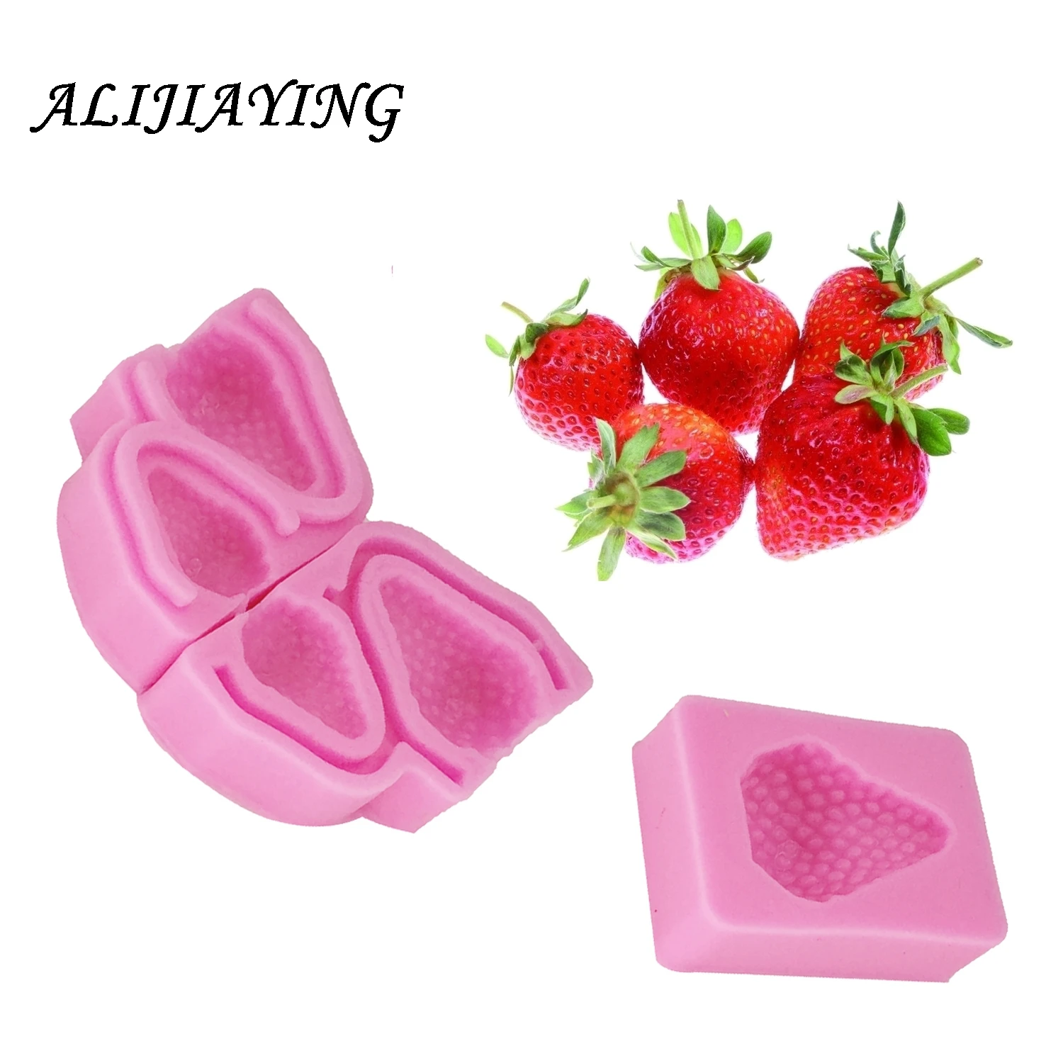 Fruit Strawberry Cake Silicone Mold Fondant Sugarcraft Mould Kitchen Baking & Pastry Tools D1206