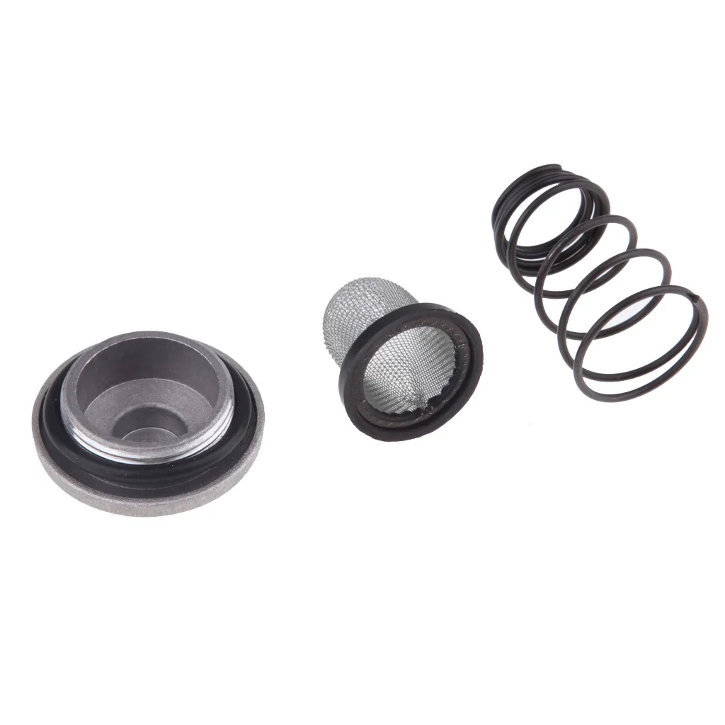 Engine Oil Drain Plug/Spring/Mesh Filter Universal for GY6 50 80 125 150cc Scooter Parts & Accessories