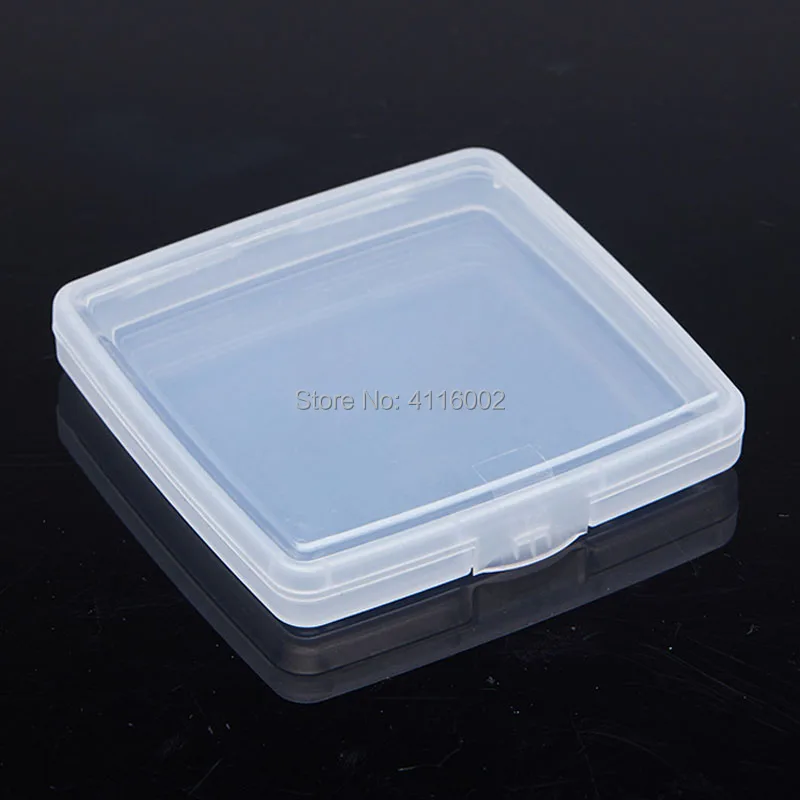 100pcs 9.7*9.4*1.7cm PP transparent plastic box small storage box jewelry box hardware toolbox