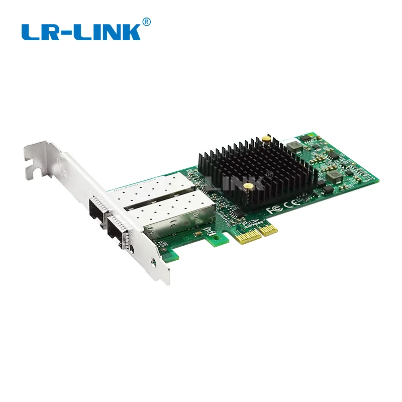 LR-LINK 9042PF-2SFP PC Computer PCI-Express ethernet network card Dual Port 100mb fiber optical Lan adapter Intel 82580 nic