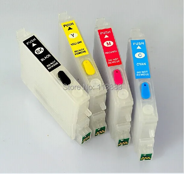 T0461- T0474 Refillable ink cartridge for EPSON STYLUS C63/C65/C83/C85/CX6300/CX6500/CX3500/CX4500 Printers Auto reset chip