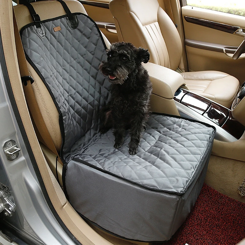 High Quality Folding Beige Black Grey Outdoor Pet Car Blanket Mattress Waterproof Oxford Car Rear Back Front Seat Dog Cat Mat