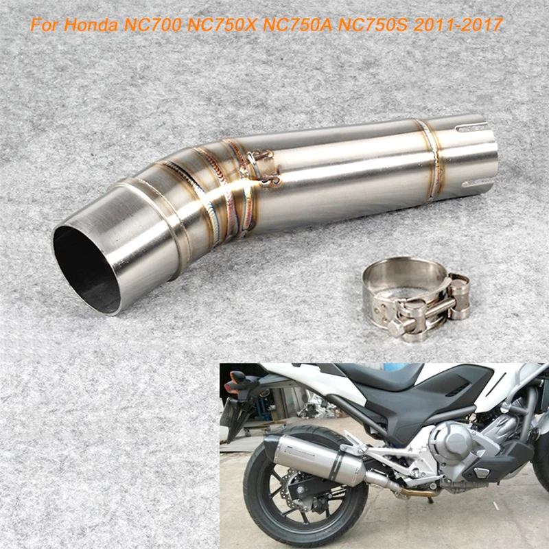 

50.8MM Motorcycle Stainless Steel Middle Connecting Pipe Silp on Modified For Honda NC700 NC750X NC750A NC750S 2011-2019