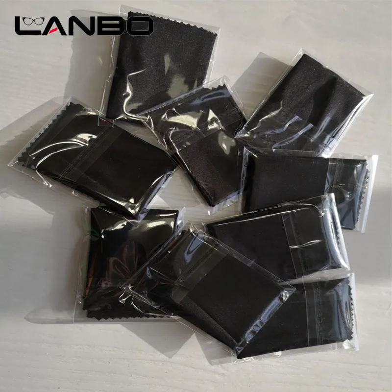 100pcs  individually packaging 15x15CM Lens Clothes Cleaning Cloth Microfiber Sunglasses Eyeglasses Camera Glasses Duster Wipes