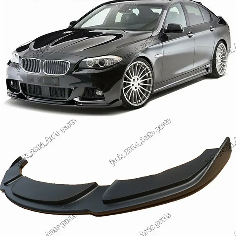 

Black Matte Front Bumper Lip Chin Body kits For 2011 2012-2016 BMW F10 5 Series