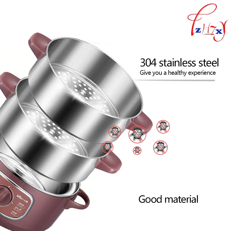 Home use 8L electric steamer Bun Warmer 800W Cooking Appliances Food Warmer Steamed Steamer 220V 1pc