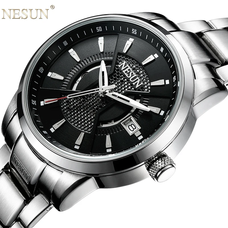 Switzerland Luxury Brand NESUN Japan NH35A Automatic Mechanical Sapphire Men's Watches Luminous 50 M Waterproof Clock N9207-3