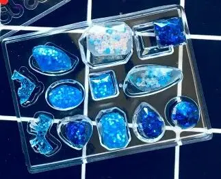 

1 = 12 шт., силиконовая форма для сережек и кольца