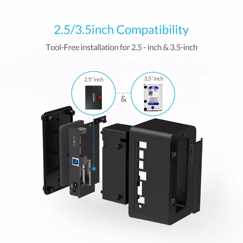 Stacja dokująca dysku twardego ORICO SATA na USB 3.0 do 2.5 \'\'/ 3.5\