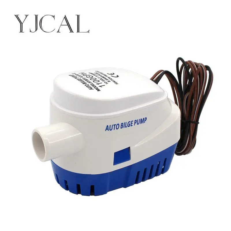 

Fully Auto Bilge Pump 600 750 1100GPH DC 12V 24V Electric Water Pump For Aquario Submersible Seaplane Motor Homes Houseboat Boat