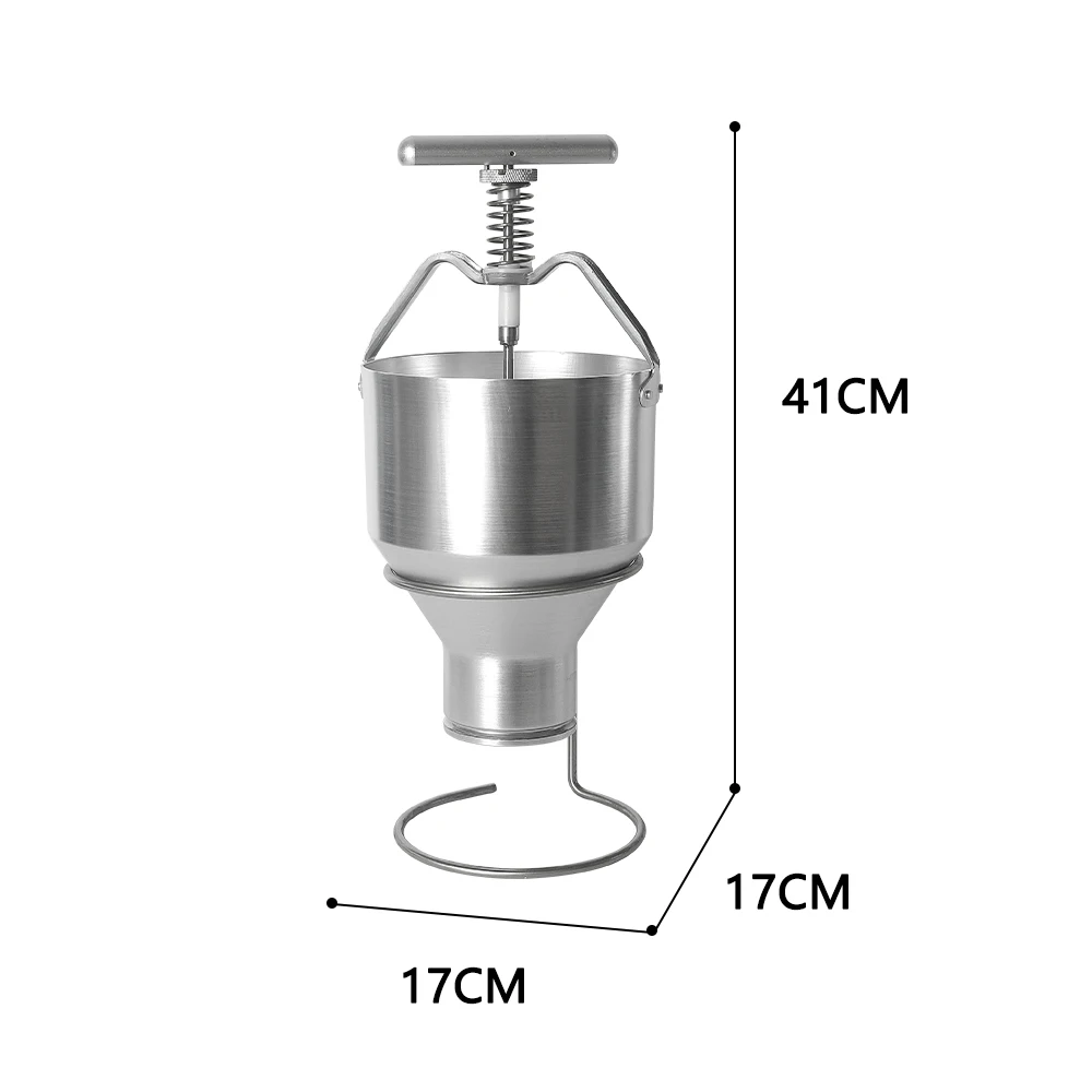 Manual Donut Maker Stainless Steel 2.5L Cake Doughnut Batter Dispenser Donut Tool Adjustable Thickness Baking Dessert Tools