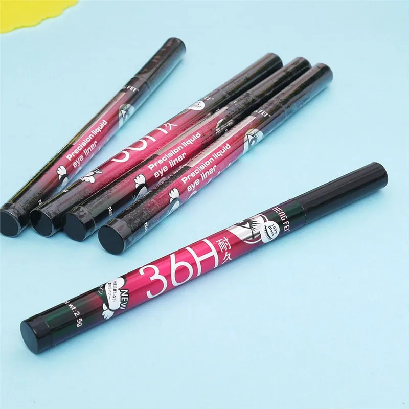 1 Piece Black 36 H Liquid Eyeliner Pencil Waterproof Long Lasting Eye Liner Pencil Smooth Comestic Makeup for Eyeshadow Dropship