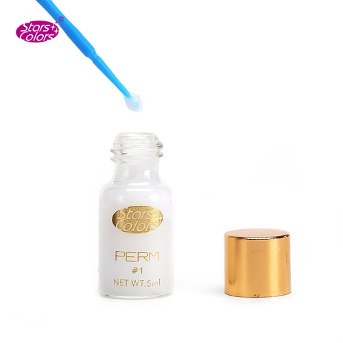 Imagen 1 del producto Loción de permanente rápida para Lifting de pestañas, tratamiento de crecimiento de cilios y rizos, 5 botellas por lote, n. ° 1, n. ° 2, 5 a 8 minutos, 40 a 60 días