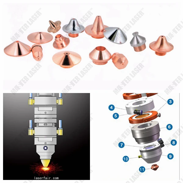 Precitec Ugelli Laser di Rame Cu 1.0 1.2 1.5 1.8 2.0 2.5 3 3.5 4.0 Ad Alta Potenza di Taglio Laser In Fibra macchina Trumpf JFY