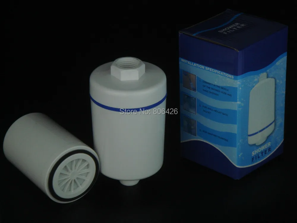 Filtre de douche sans chlore, pomme de bain/filtre de SPA/SPA avec combinaison de carbone et KDF pour éliminer les produits chimiques et les métaux lourds