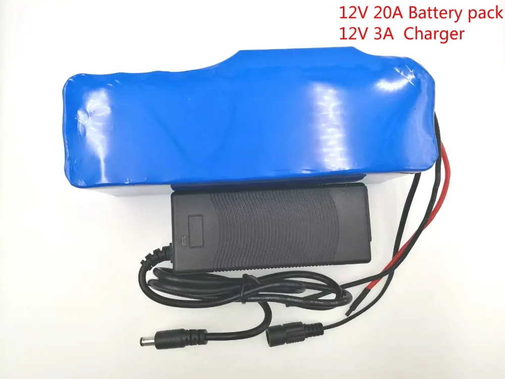 

VariCore 12V 20Ah 18650 Lithium Battery Pack 12.6v 20000mAh Capacity Miner's Lamp 100 w 800W High power Batteries + 3A charger