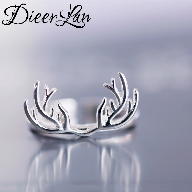 Women Deer Antlers New Rings Adjustable Size Ring Fashion