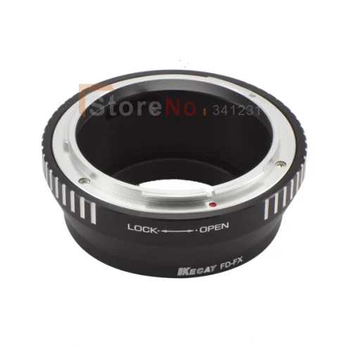 KECAY FD-FX سبائك الألومنيوم ل Can & n FD جبل محول العدسة الدائري ل Fujifilm FX X Mount X F X-Pro1 CameraX-أسود + فضي