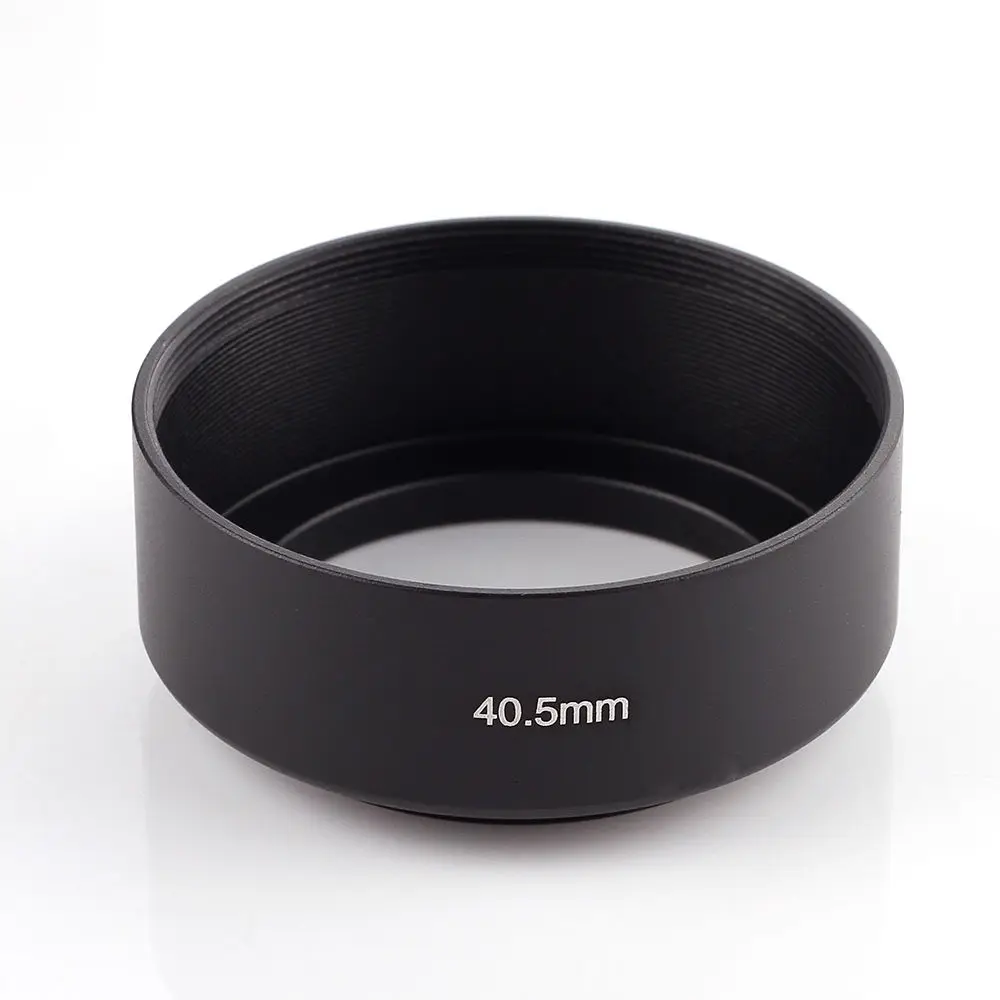 Universal Metal 40.5mm Lens Hood Sun Shade Screw in Camera 40.5 mm Filter Black