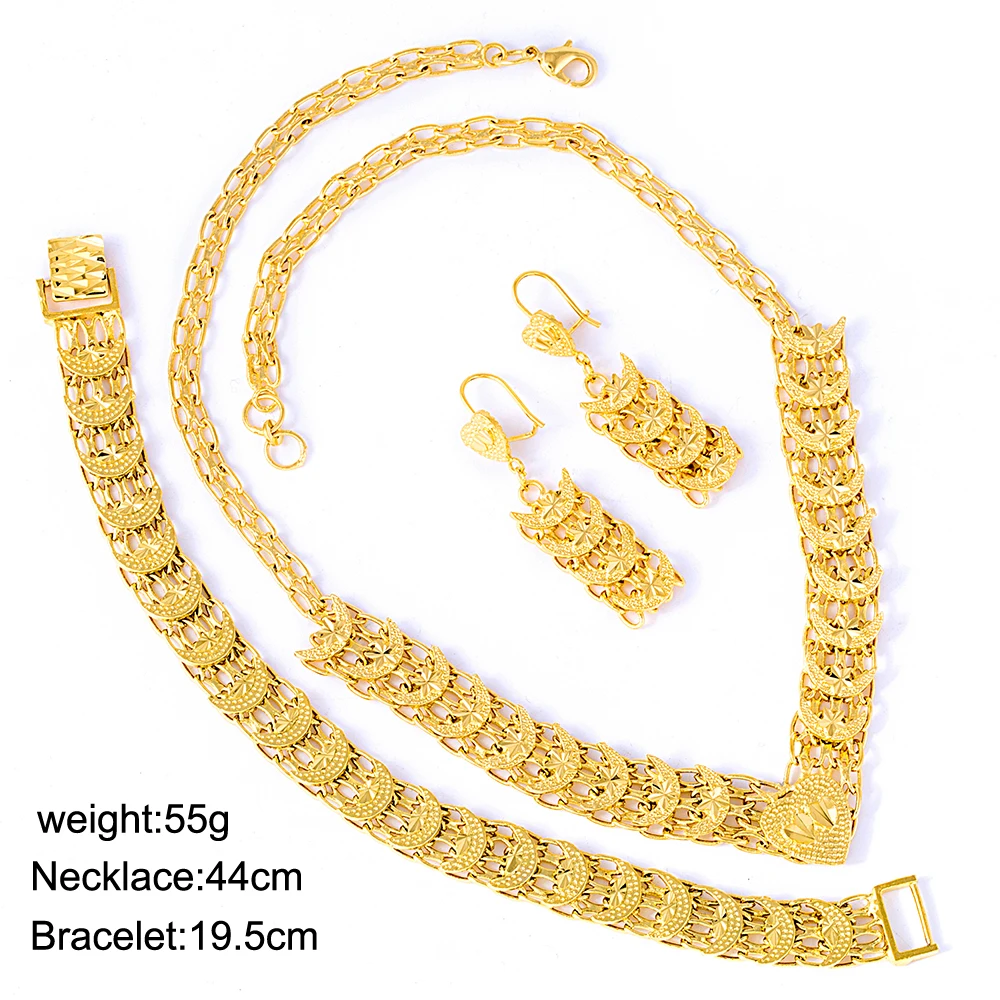 Ethlyn Female Somalia /Ethiopian/African/Arab Jewelry Bracelets/Necklace/Earrings Fashion Accessories Bridal Wedding Sets  S079