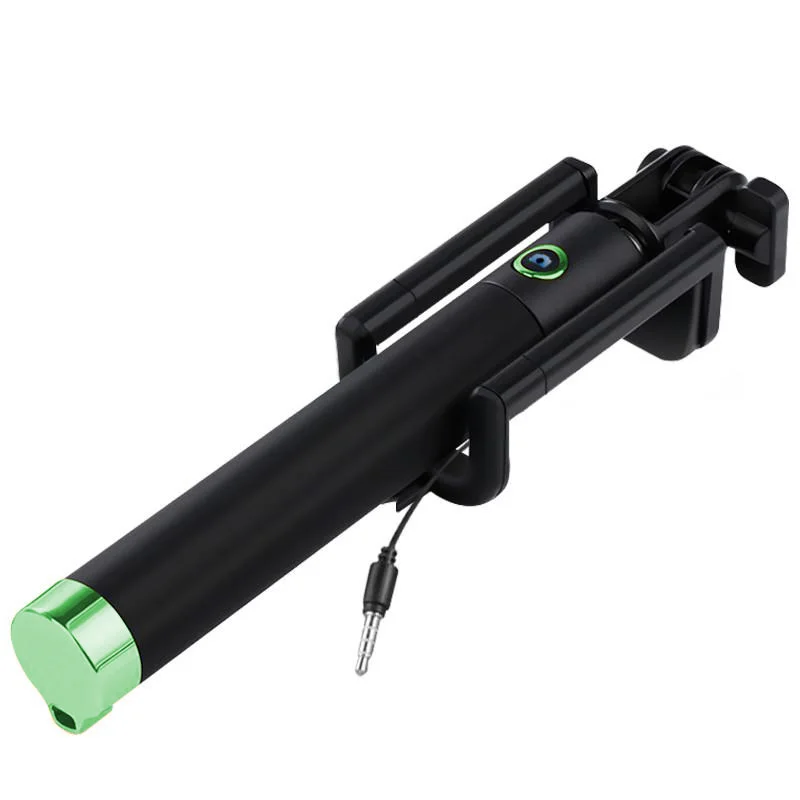 범용 휴대용 유선 신축성 셀카 스틱, 아이폰 삼성 갤럭시 화웨이 소니 HTC 샤오미 미니 스틱 삼각대 모노포드