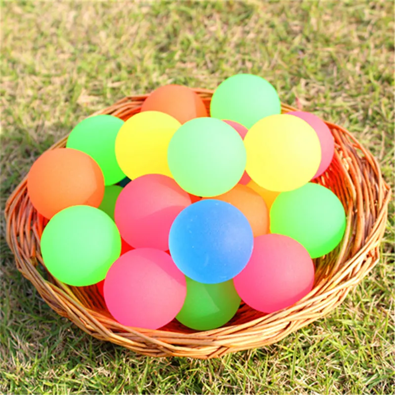 20pcs/30pcs/50pcs/80pcs/100pcs Funny toy 32MM bouncing Frosted Color ball Bouncy Ball child rubber ball of bouncy toy