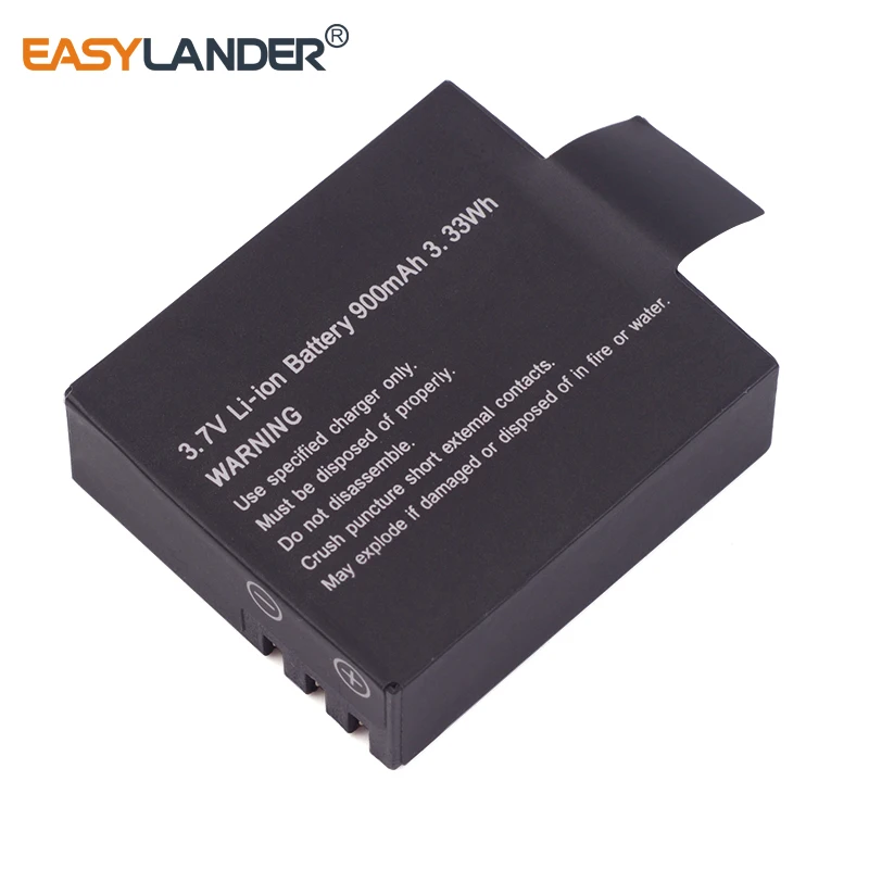 Easylander-batería recargable de repuesto para cámara, accesorios de 3,7 V, 900mAh, para sj4000, sj5000, sj6000, sj7000, SJ8000, SJ9000