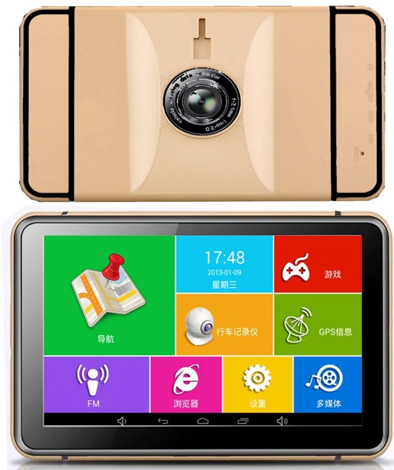 7 inch Tablet PC GPS Navigation DVR Camera RearView Camera Dash Cam Video Recorder Andoird 4.4 WIFI 1080P 8GB Truck Vehicle GPS