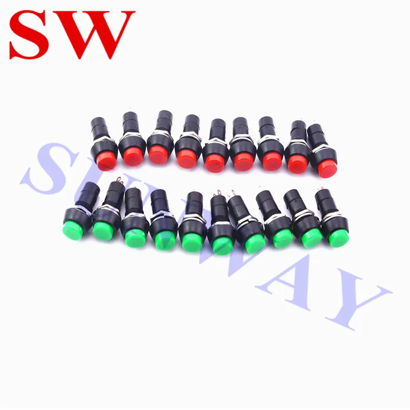 10 pz/lotto 12mm Push Button Switch Momentaneo 2 Terminali SPST Pulsante 12 v per la Macchina del Gioco di Galleria