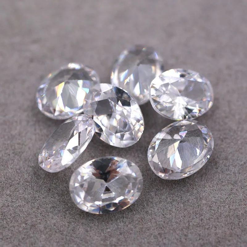 Decoration Oval shape Zircon glass crystal strass Pointback rhinestones for earring necklace pandent Jewelry