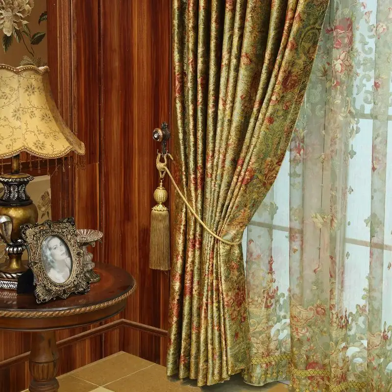 luxury curtain for window curtain Splendid Wow tenda finestra valance Curtains For Living Room rideau Hotel Drapery with valance