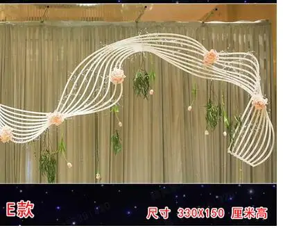 

New PVC wedding decoration props European-style carved ribbon lines carved stage kitchen window background Pendant