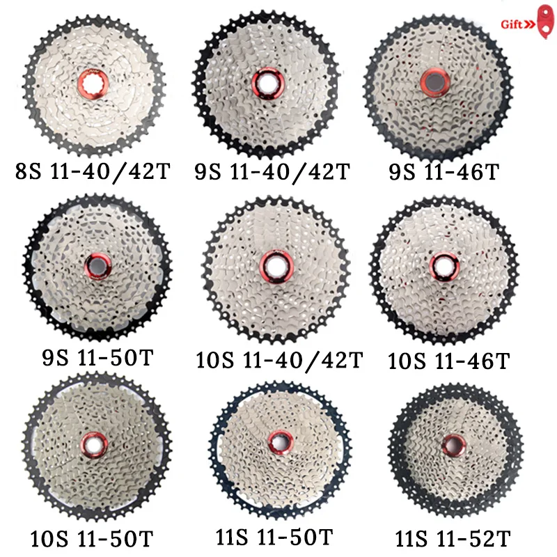 MTB Bicycle freewheel 8 9 10 11 Speed 40 42 46 50T Flywheel For Shinamo XT SLX Sram Mountain Bike Cycling Cassette Accessories