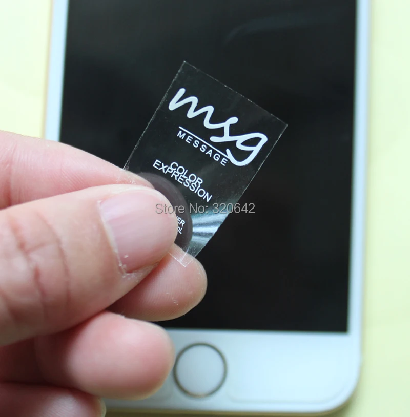 

free shipping oil juice bottle/Customized/custom logo name print transparent PVC white logo packaging/packing stickers