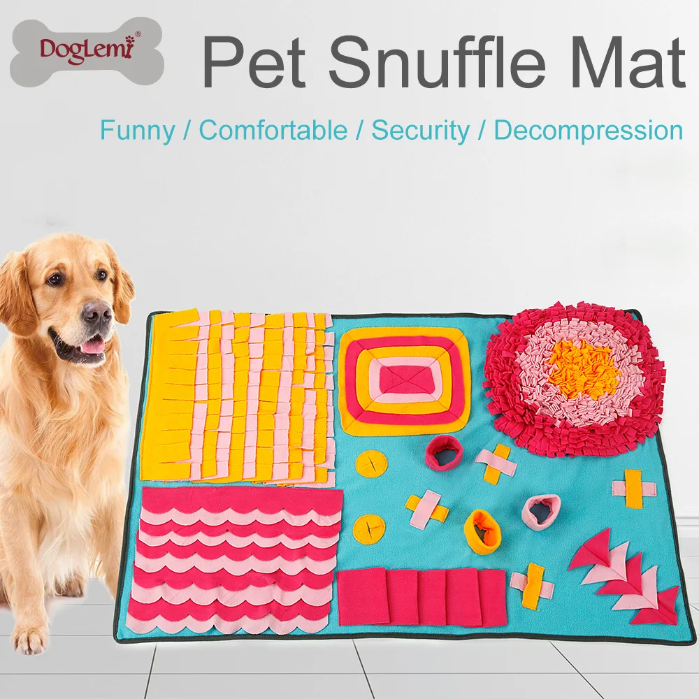 

Pet Dog Cat Snuffle Smell Mats Feeding Food Pad Nosework Interactive Training pads equipment for large dogs feeder placemat #FS