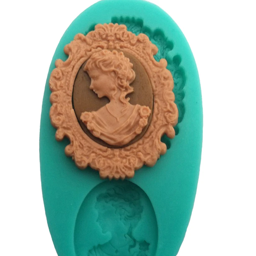 Avatar photo frame 100% food-grade silicone baking molds, fondant cake decorating tools, silicone soap molds