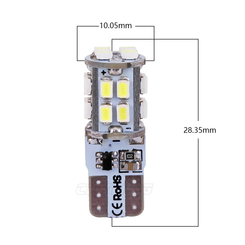 2 X T10 Led Strobe Flash W5W 194 20SMD 1206 3020 Led Car Light With Two Modes Of Operation Car Strobe Light White Signal Lamp